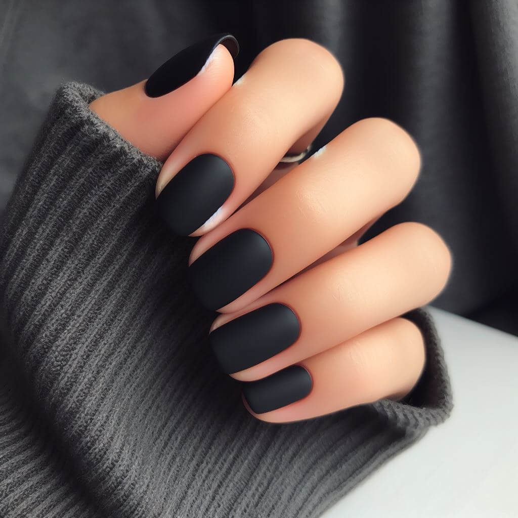 Black nails | Pink black nails, Black gel nails, Black nails