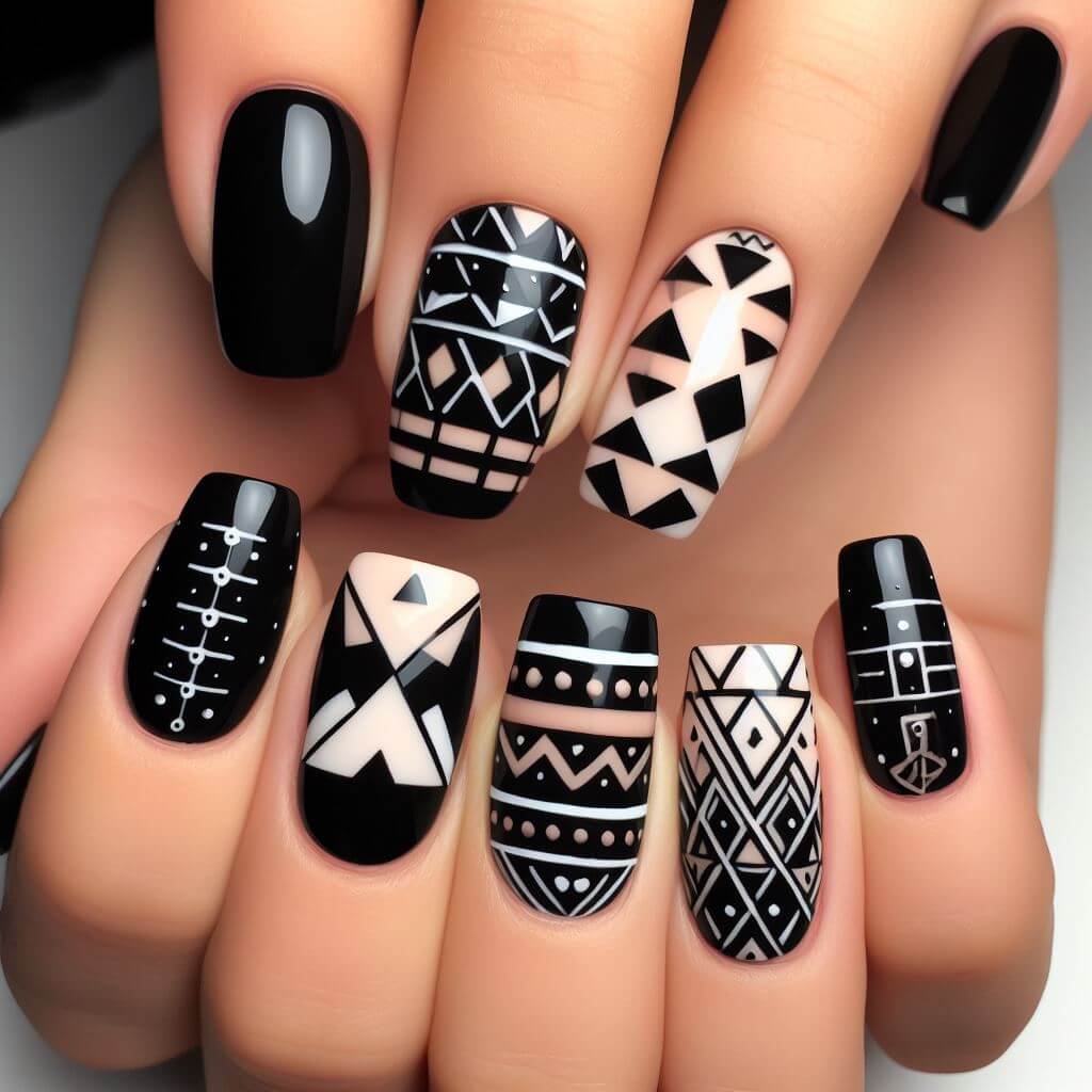 14-black-geometric-patterns-nail-design