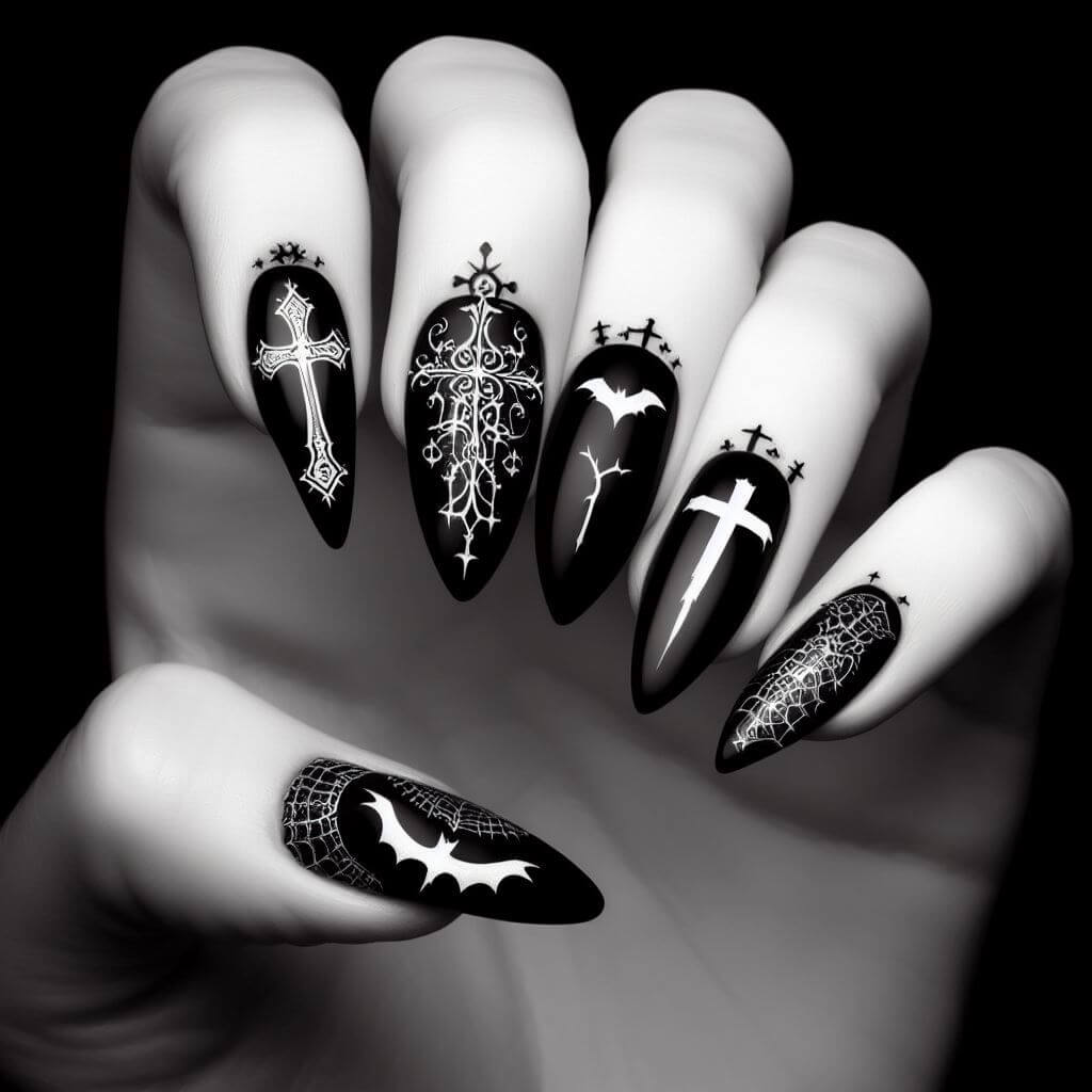 Black Witchy Nails – Fife Fantasi Nails