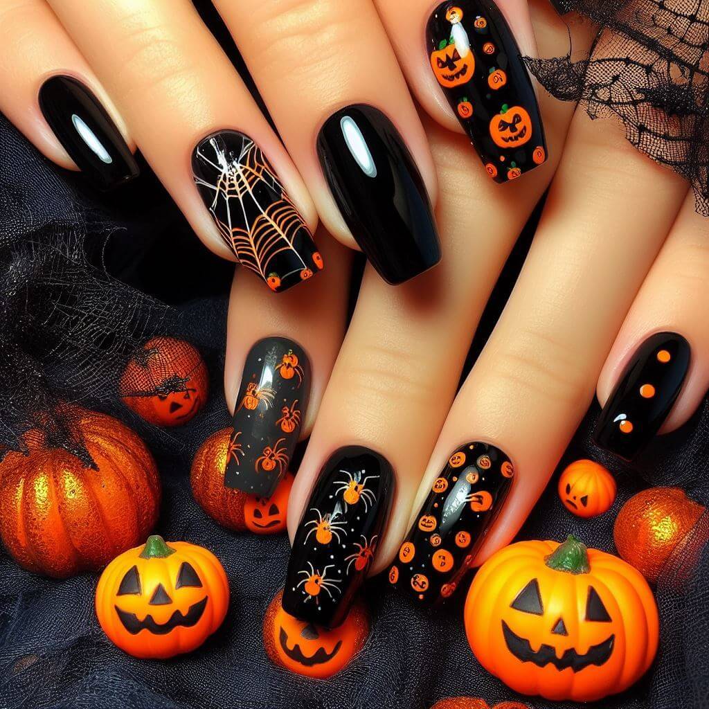 18 Orange Nail Polish and Nail Art Ideas