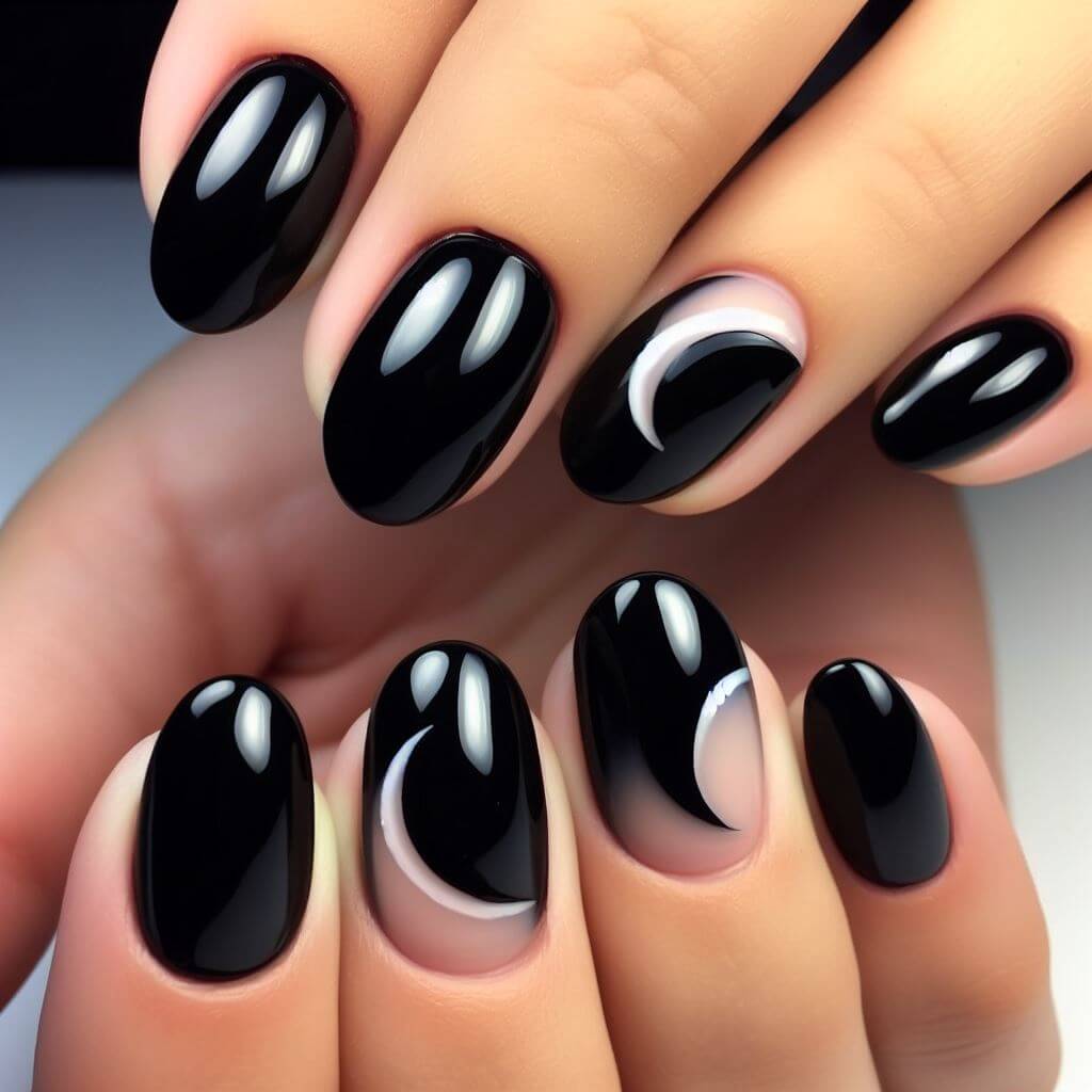 Uranian Coffin Press on Nails Long Black Fake Nails with Designs Ombre  Glossy False Nails Full Cover French Tip Nails Halloween Acrylic Nails for  Women and Girls (24pcs) Red-Ombre