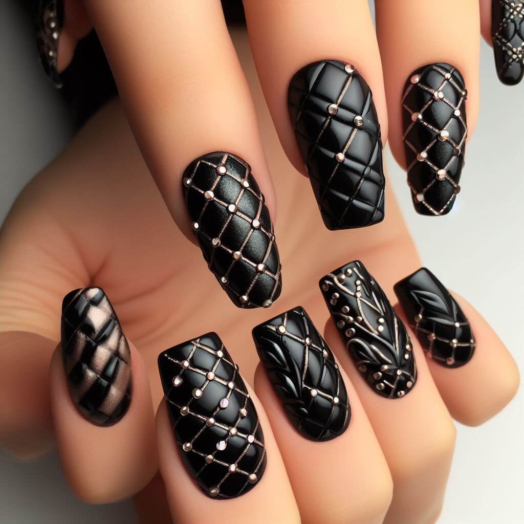 33-quilted-effect-nails-design