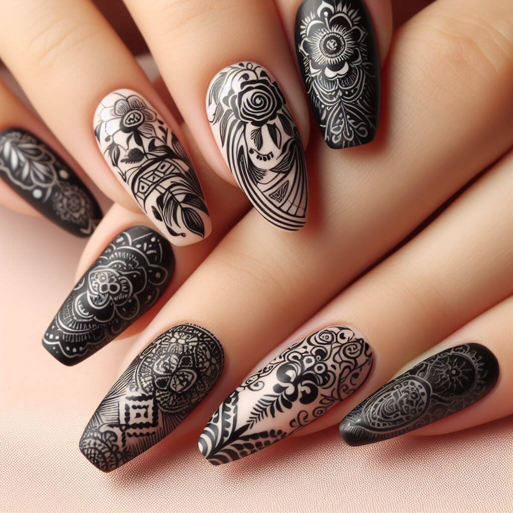 19 top Black Nail Design ideas in 2024