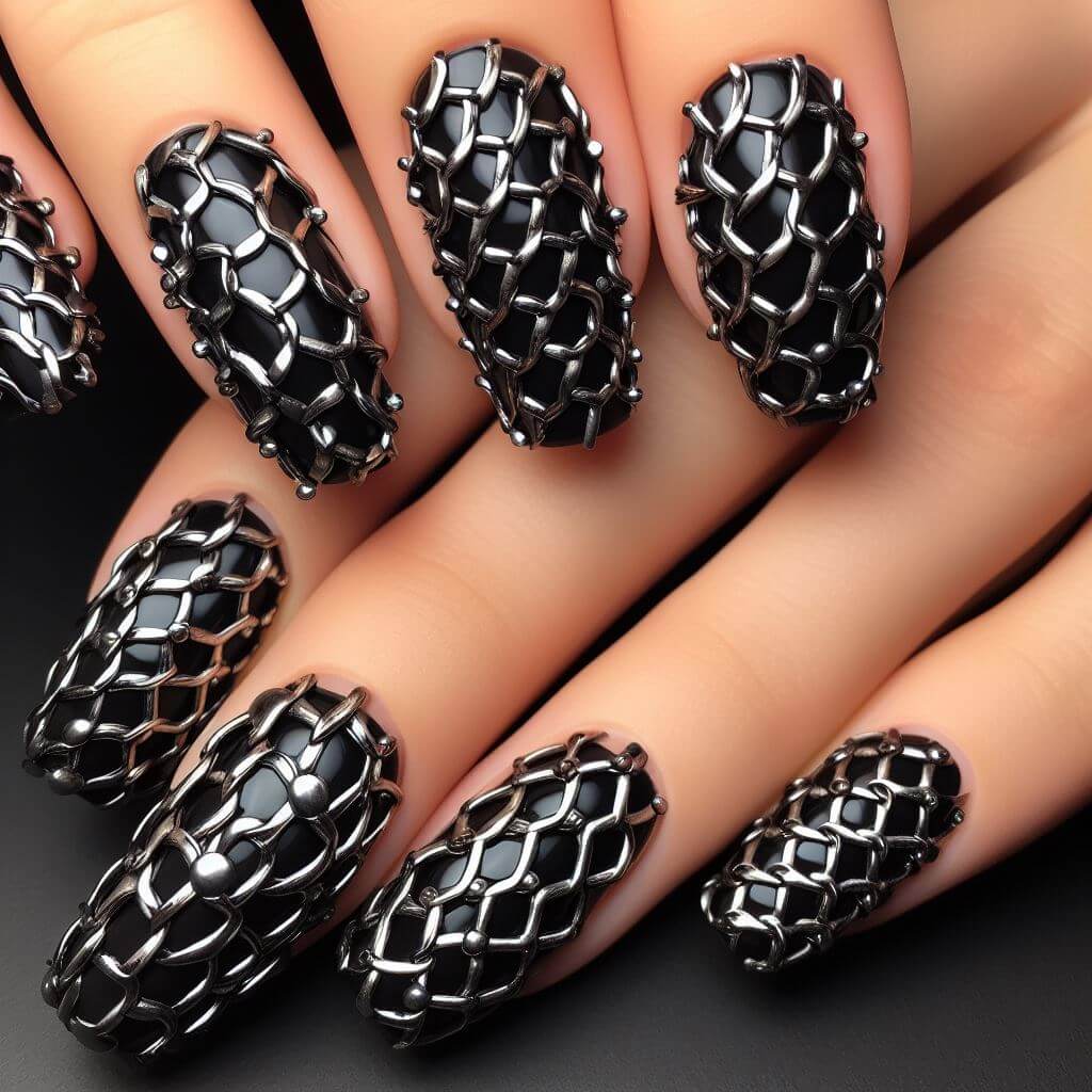 39-metal-mesh-look-nails-desing